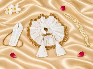Chandni Lal – White & Gold Laddu Gopal Poshak