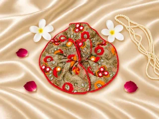 Phoolwari Lal – Floral Embroidered Laddu Gopal Poshak